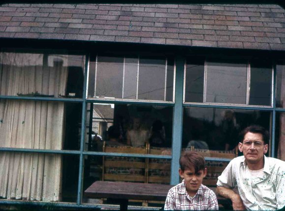 110  Dad _amp_ Greg  spring  1956  Hicksville  110