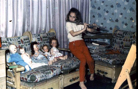128 Chris _amp_ her babies   1959  Hicksville  128