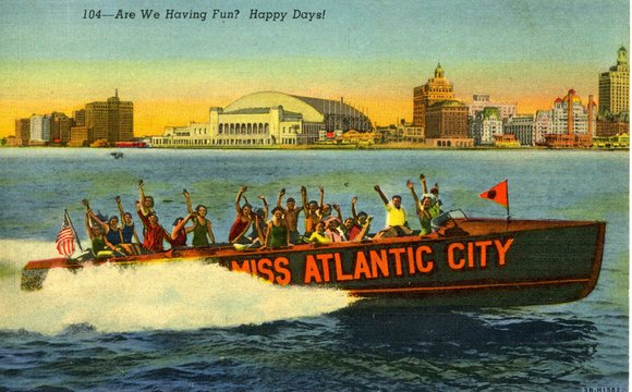 012 Atlantic city post card 1012