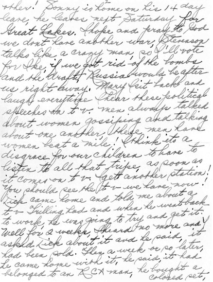 017 letter from grandmom Neill  November 5 1956  pg 3017