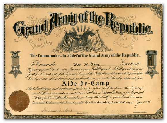 William_Henry_Geary's_GAR_Certificate
